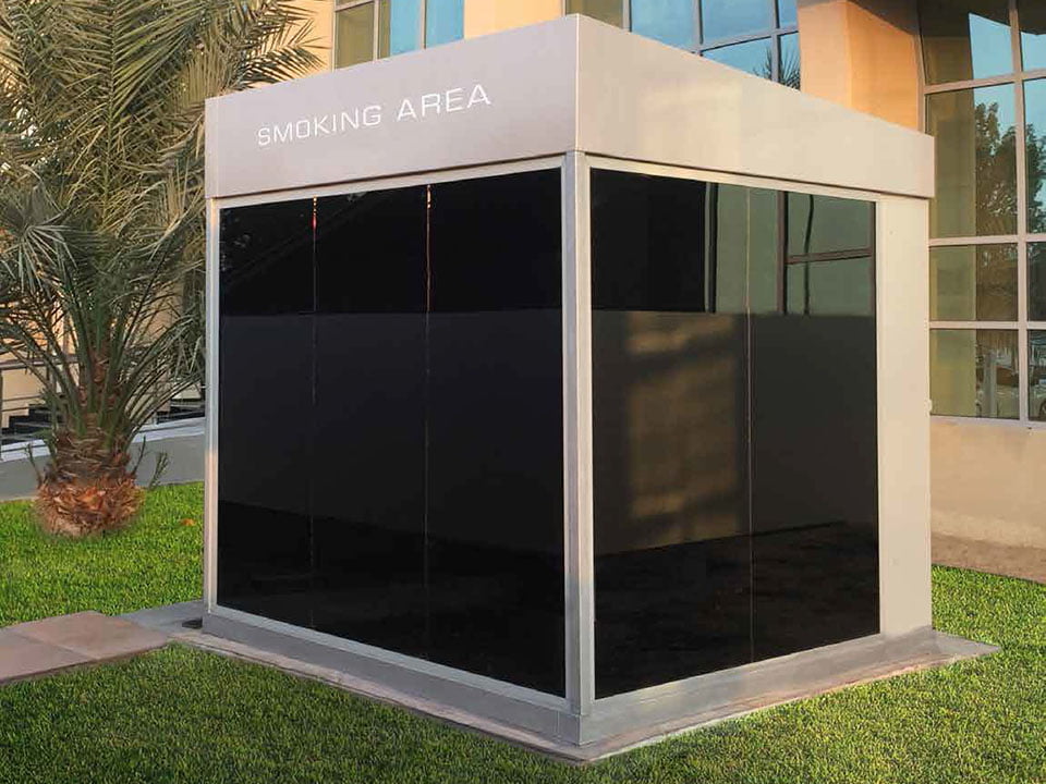 Outdoor Smoking Cabins in Abu Dhabi