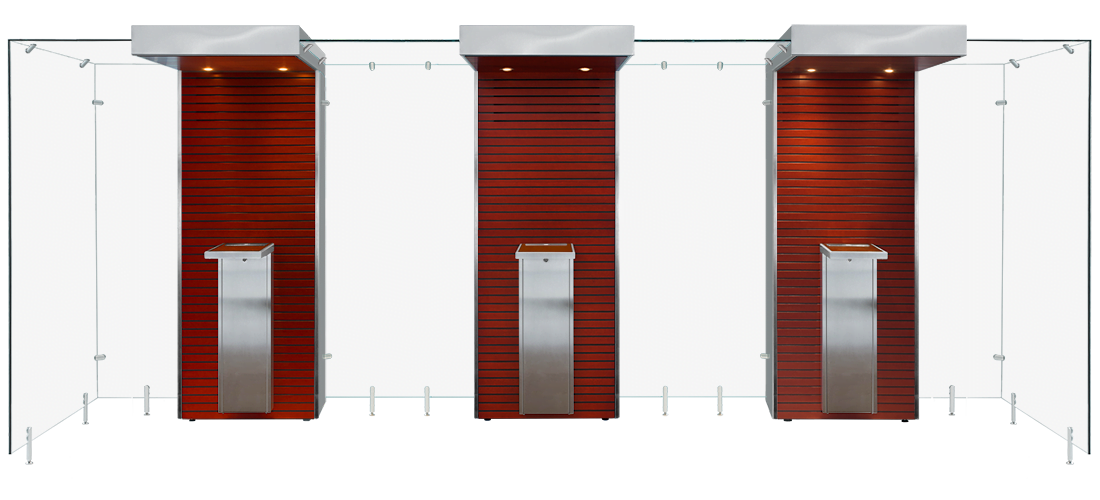 Mahogany and Metal - Open Modular Smoke Cabin